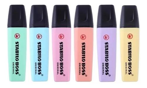 Stabilo Boss Original 6 Colores Pastel