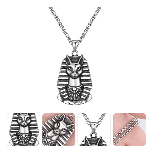 Collar Con Colgante De Gato, Collar De Faraón Egipcio Para H