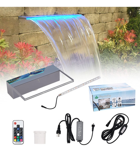 Pondo - Fuente De Piscina Iluminada De 12 Pulgadas Con Led 7