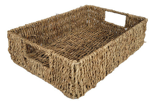 Bandeja De Mimbre Organizador Seagrass Chico 34x24