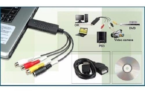 Capturadora De Audio Vídeo Easycap Usb Vhs Camaras Dvr A Pc