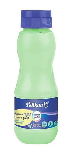 Pintura Digital (para Dedos) Frasco Con 150 Ml Verde Pastel