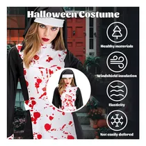 Comprar Disfraz De Monja Xinxiaomeng Para Mujer, Vestido De Monja Sa