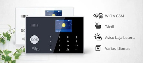Imagen 7 de 8 de Kit Alarma Wifi Gsm Tuya Smart G30 Con Cámara 3 Mpx