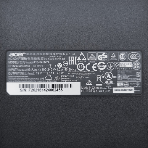 Cargador Original Notebook Acer Aspire E15 Es1-511 Nuevo