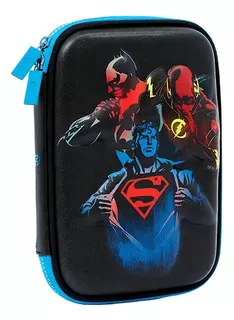 Cartuchera Dc Batman Superman 1 Piso Mooving Sharif Express Color Superman Azul Dc Comics