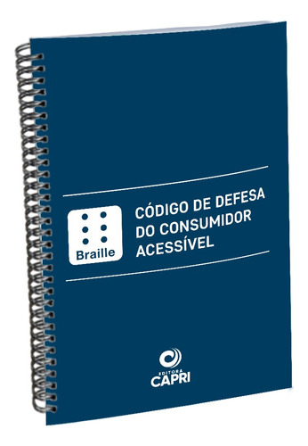 Livro Físico Código De Defesa Do Consumidor Braille E Visual 2023