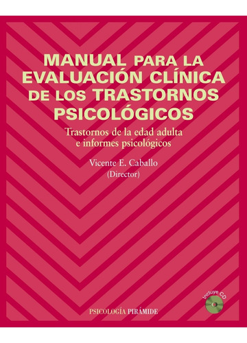 Libro Manual Evaluacion Clinica De Transtornos Psicologicos