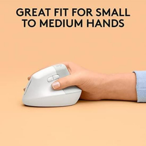 Logitech Lift Mac Ratón Ergonómico Vertical Inalámbrico, 4
