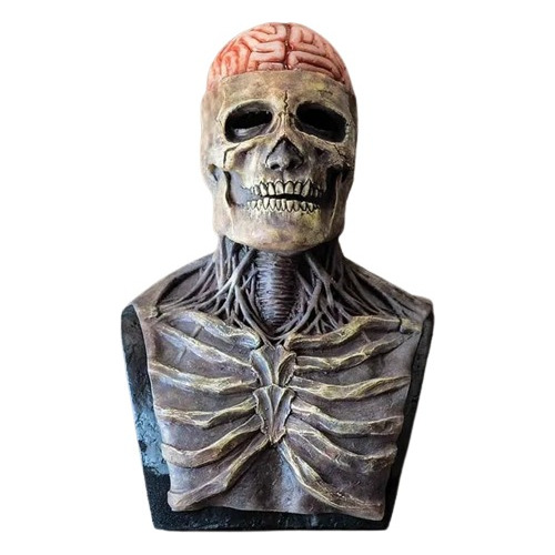 Máscara De Terror De Esqueleto Para Halloween Con Cerebro