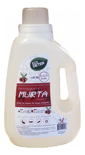 Detergente Ecológico / Orgánico / Murta Patagónica / 3 Lts