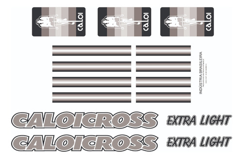 Etiquetas Antiga Caloicross Extra Light 1983 Cinza Met