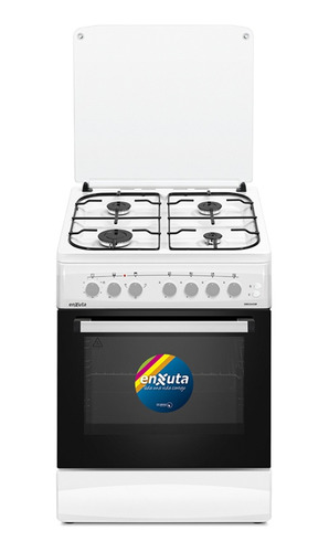 Cocina A Gas Enxuta Cenx5642w Blanca 60x60 Con Grill Fama