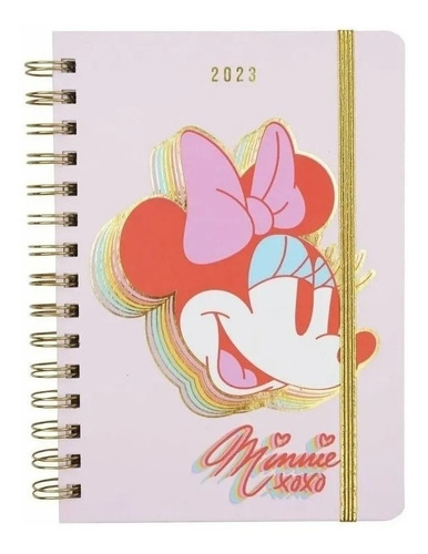 Agenda 2023 Minnie Mickey Mooving 2 Días Por Pagina 14x20 Cm