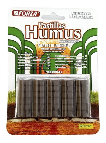 Abono Pastillas Humus X30 Para Plantas Sustrato Fertilizante