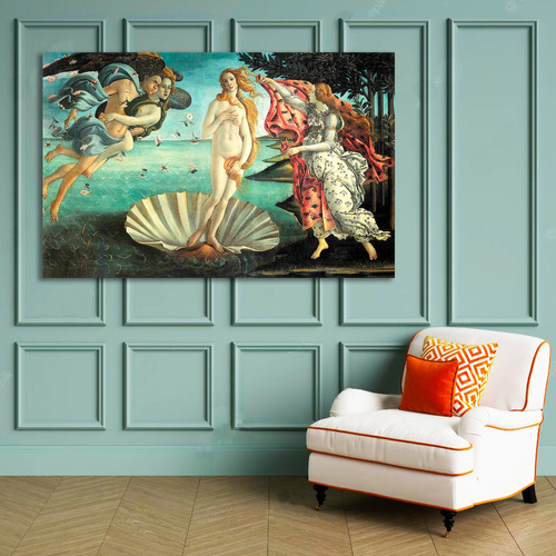 Cuadro Decorativo 120x75 Botticelli El Nacimiento De Venus 