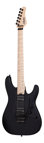 Guitarra eléctrica Schecter Sun Valley Super Shredder FR de caoba satin black con diapasón de arce