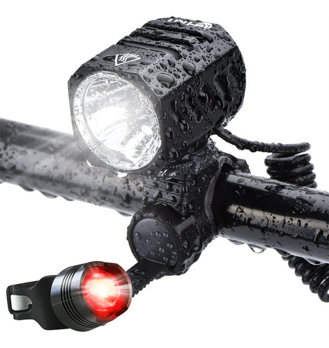 Faro Bicicleta Recargable Usb 1200 Lm Impermeable Luces Led