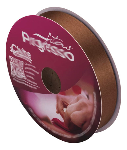 Fita De Cetim Macia Variedade De Cores C/ Ótimo Acabamento Cor Chocolate 971 Lisa