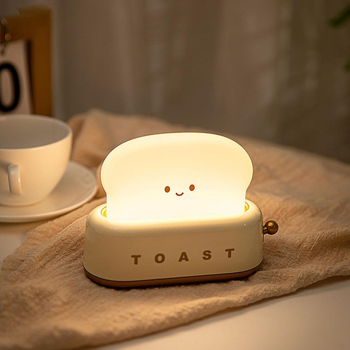 Luz De Noche De Pan Lámpara De Noche Led Con Forma De Tostad