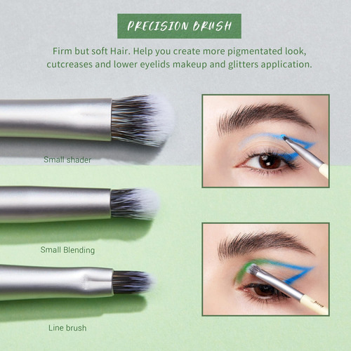 Juego De Brochas Para Sombra De Ojos Jessup, 8 Brochas Para