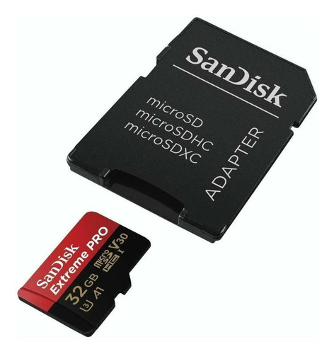 Imagen 3 de 3 de Tarjeta de memoria SanDisk SDSQXCG-032G-GN6MA Extreme Pro con adaptador SD 32GB