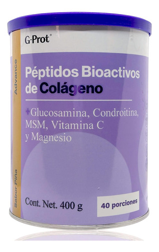 Péptidos De Colágeno Glucosamina Mg 400 G Piña G-prot