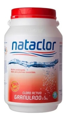 Cloro Granulado Instantaneo Nataclor Pileta Piscina 5 Kg 90%