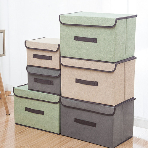 6 Caja De Almacenamiento De Ropa Con Tapa Plegable