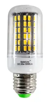 Comprar Lámpara Led E27 12v 24v Corriente Continua 3200lm Línea Corn Luz 3500k Luz Cálida