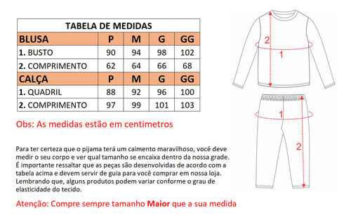 Pijama Feminino Soft Inverno Marinho Com Bordô