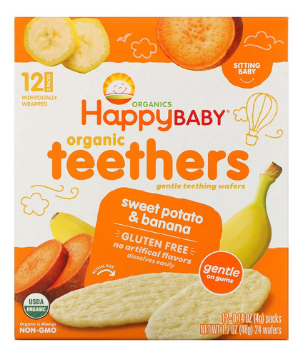 Happy Baby Teethers Galletas Para Para Bebé 48g