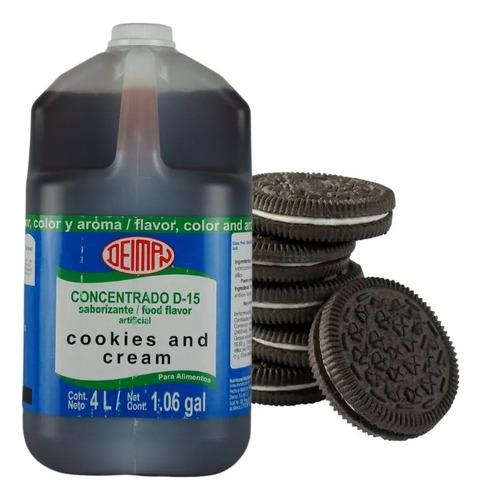 Autentico Deiman Delicioso Cookies And Cream 1galon Todo Uso