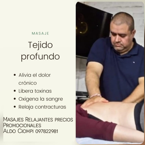 Imagen 5 de 5 de Masajes Relajantes , Descontracturantes A Domicilio Desde700
