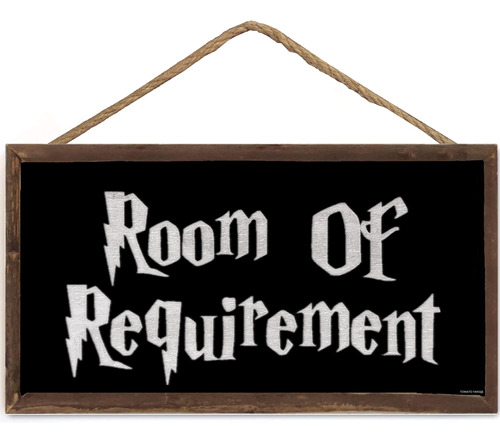 Room Of Requirement Wizardry - Placa Colgante Mágica Para .