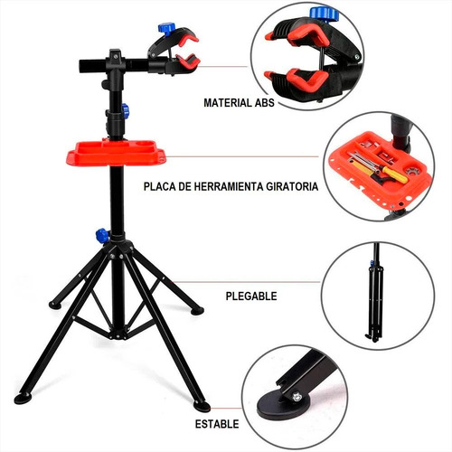 Imagen 2 de 4 de Soporte De Trabajo P/ Bici Tripode Extensible Kw7078