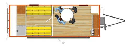 Casilla Rural 7mts X 2.5mts Para 4 Personas