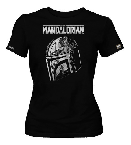 Camiseta The Mandalorian Casco Serie Star Wars Mujer Edc