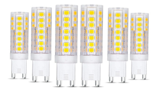 Lampara Led G9 6000k 3500k 220v Pack X6 Deco Fria Calida