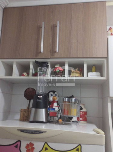 Imagem 7 de 15 de Apartamento A Venda, Parque Novo Mundo, Cond. Praças Das Américas, 03 Dormitórios, 01 Vaga, Varanda. - Cf32971