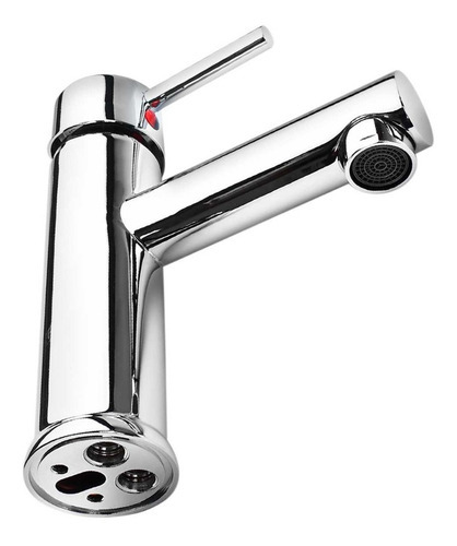 Monomando Para Lavabo Genflux Mmla150mecb Metálico Cromo Acabado Cromado