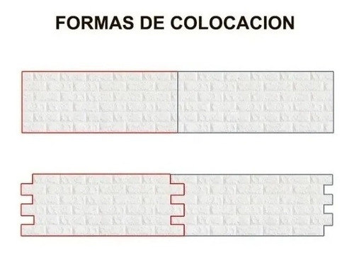 Placa Autoadhesiva 3d Ladrillo Subway X 2un. Soul