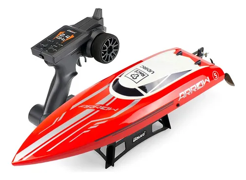 Barco RC Kuman De Alta Velocidad 25 Km/h, Resistente Al Agua Con Giro De 180° Y Control 2.4 GHz, Para Piscina Y Lago
