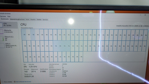 Workstation 2 Xeon E5-2699 V3 72 Hilos 128 Ram Quadro M5000 (Usado)