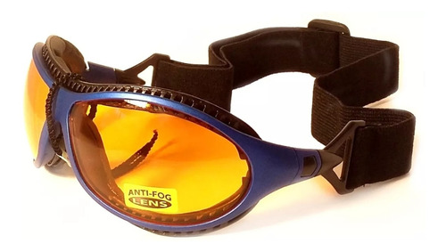 Gafas De Sol Nieve Espejado Intercambiable Azul Anti Empañe