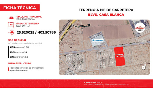 Terreno Industrial En Venta En Gomez Palacio