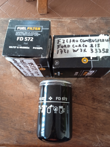 Filtro Combustible Cargo 815 Y 1721 Imp Fd 572 Wix 33358