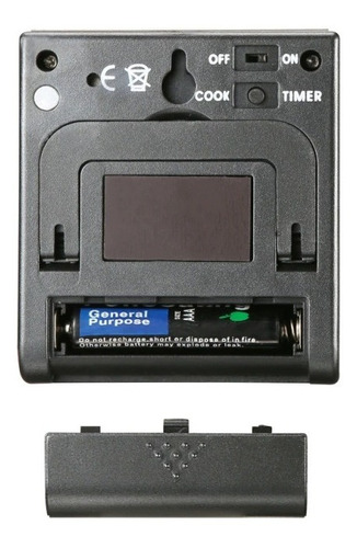 Imagen 6 de 9 de Termometro Digital Cocina Lcd Pinchacarne Liquido Acero Inox