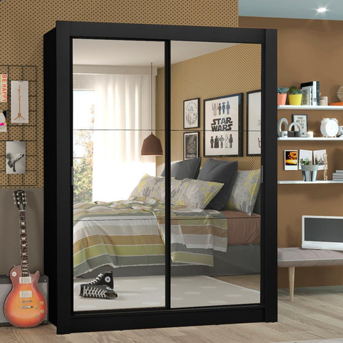 Ropero Closet Madesa Denver 2 Puertas Com Espejo Nn
