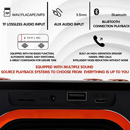 Altavoz Portátil , Sonido Envolvente De 16w 360°, Al...